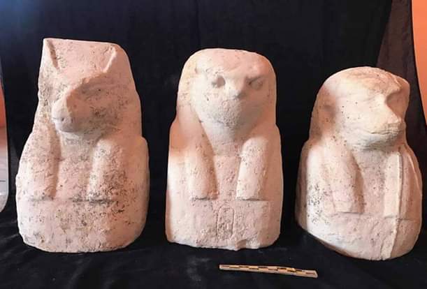 قطع الأثار المكتشفة بقويسنا بالمنوفية (2)