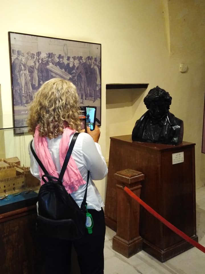 الوفد الأمريكى خلال زيارته لمتحف رشيد (2)