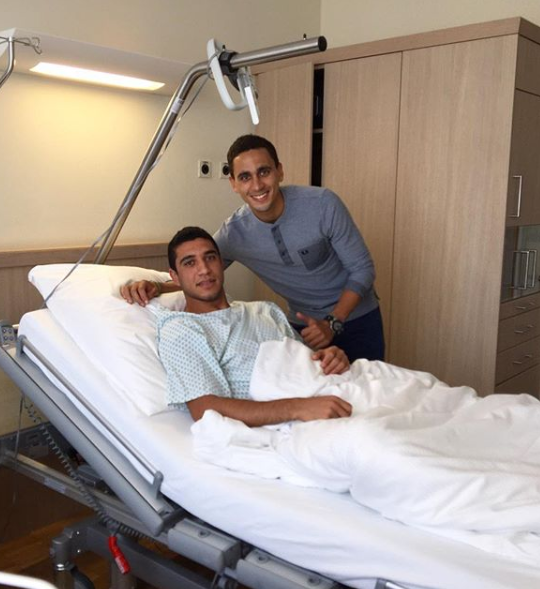 رامى ربيعه في المستشفى