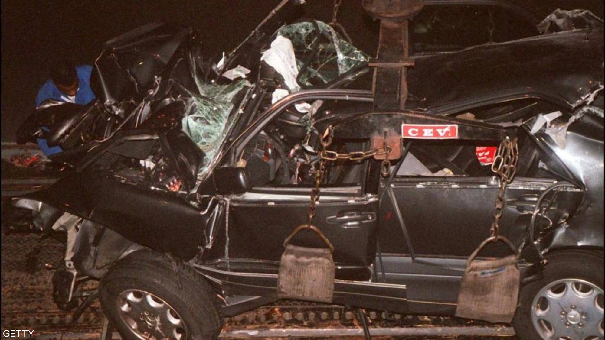 سيارة الأميرة ديانا بعد الحادث