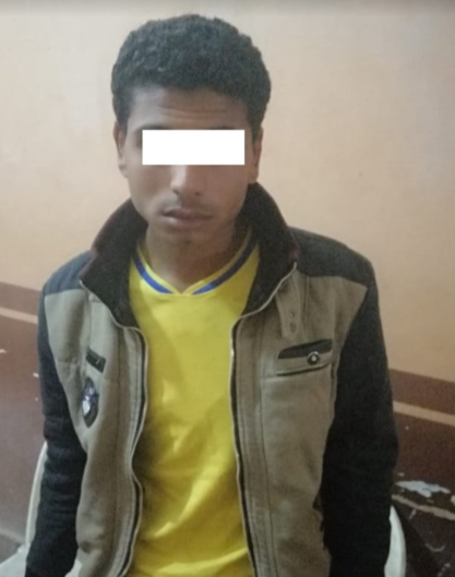 أحد المتهمين المقبوض عليهم