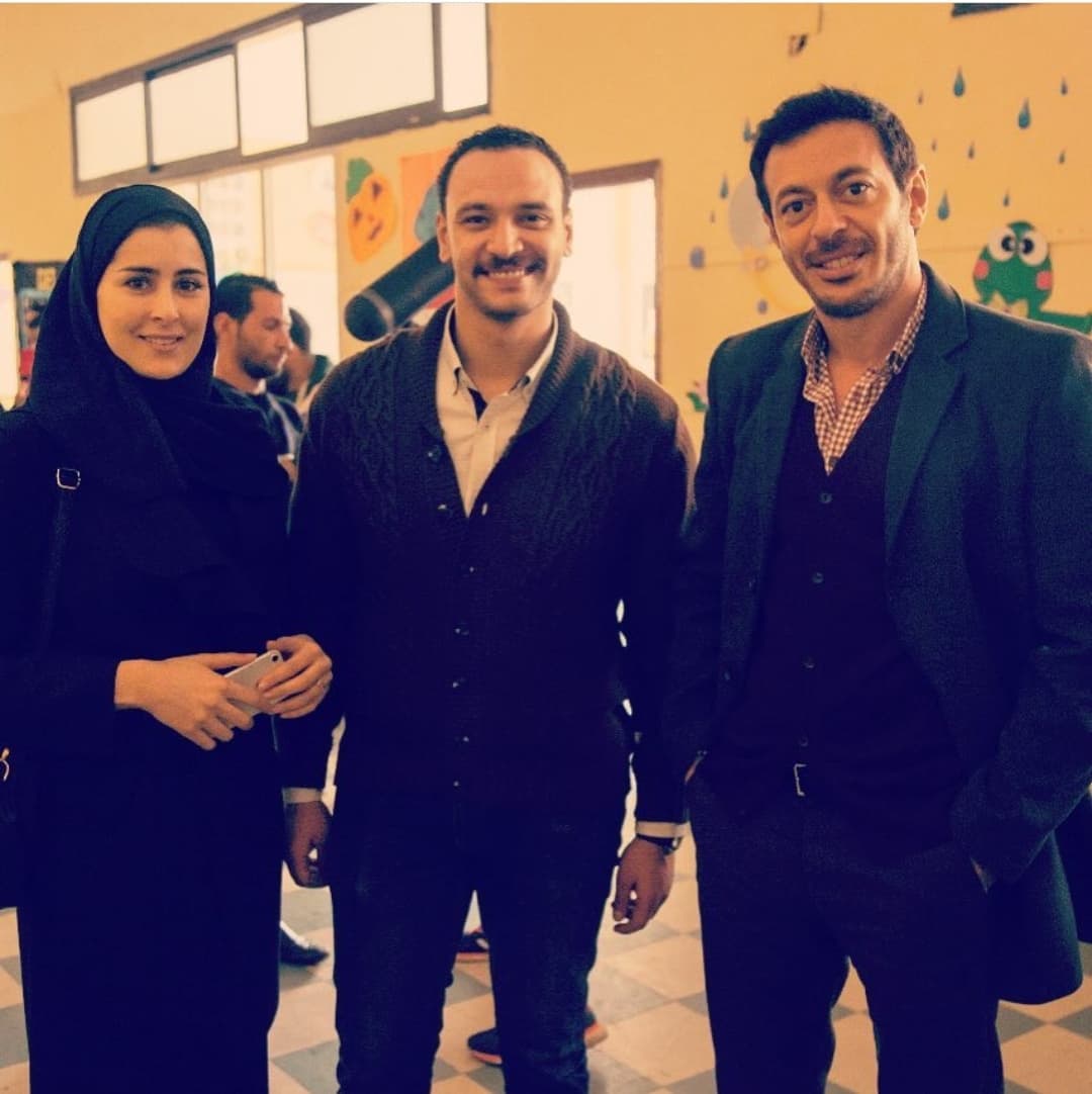عائشة واحمد خالد صالح مع مصطفى شعبان