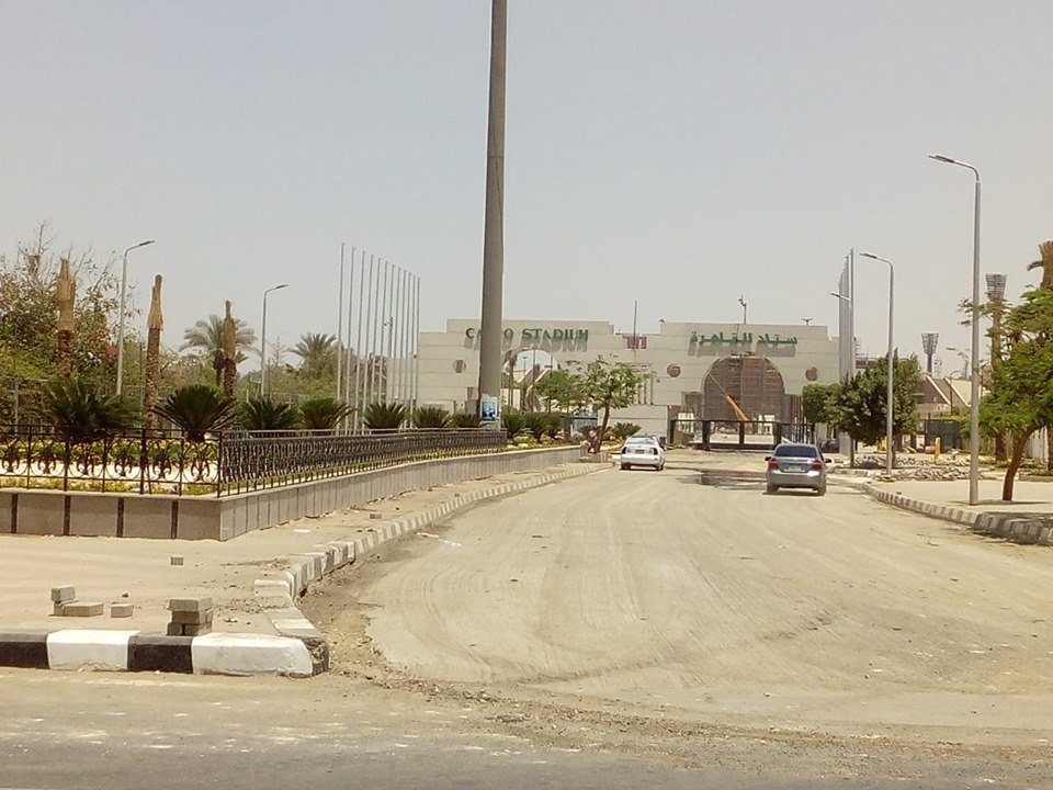  أعمال التطوير الجارية بمحيط استاد القاهرة الدولى (3)