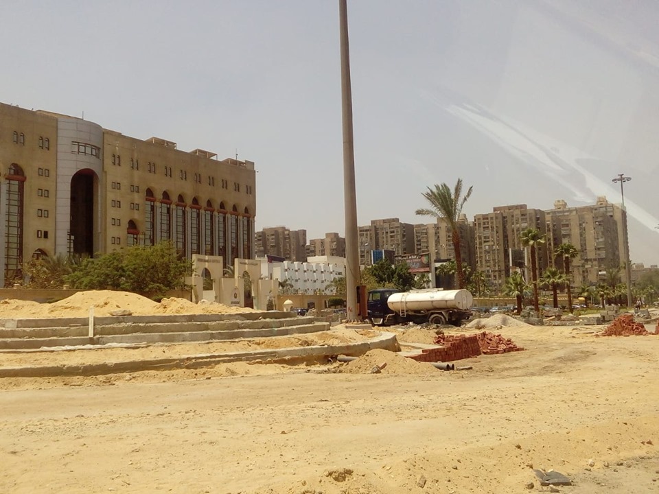  أعمال التطوير الجارية بمحيط استاد القاهرة الدولى (4)