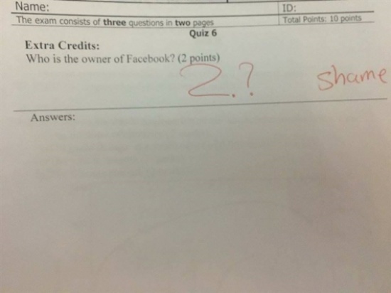 اغرب اسئلة امتحانات (1)