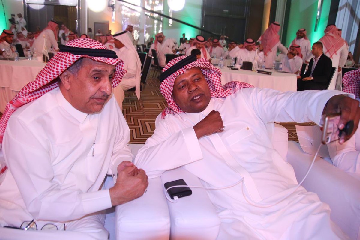 أسطورة الكرة السعودية ماجد عبد الله فى حفل جوائز الافضل