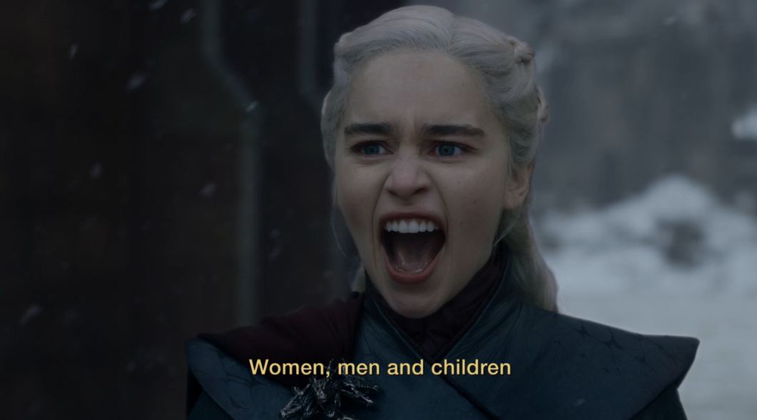 Daenerys Targaryen وخطاب النصر لشعب الدوثراكى