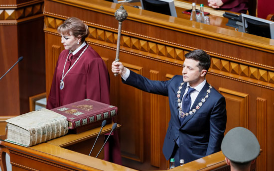 الرئيس-الأوكرانى-أثناء-مراسم-تأدية-اليمين-الدستورية