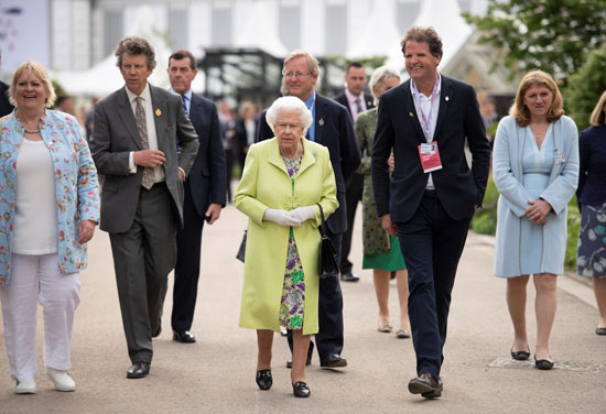 Queen Elizabeth of Britain at the Chelsea Flower Show 