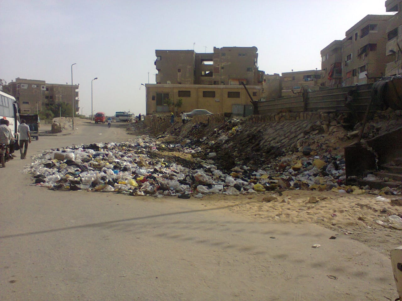 القمامة بمدينة النهضة