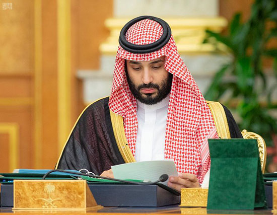 الأمير محمد بن سلمان خلال الاجتماع