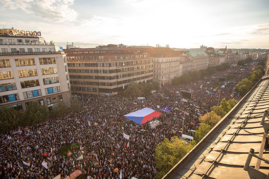 مظاهرات فى التشيك ضد وزيرة العدل