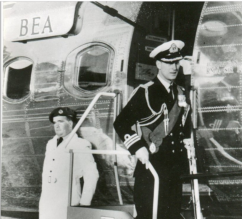 الأمير فيليب وأول طيران لمالطا