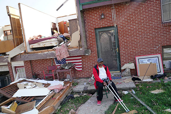 الدمار ضرب العديد من منازل ولاية ميسورى الأمريكية