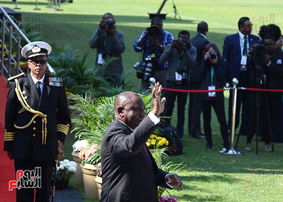 رئيس الوزراء يشارك فى مراسم تنصيب رئيس جنوب أفريقيا (8)