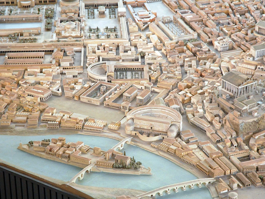 صورة من تصور العالم الأثرى لروما القديمة