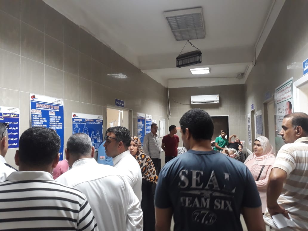 سقوط شرفة عقار وإصابة ثلاثة أشخاص شرق الاسكندرية  (1)
