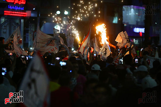 احتفالات جماهير الزمالك في شارع جامعة الدول العربية1 (32)