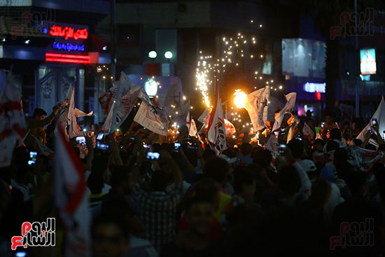 احتفالات جماهير الزمالك في شارع جامعة الدول العربية1 (33)