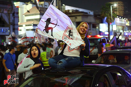 احتفالات جماهير الزمالك في شارع جامعة الدول العربية1 (5)
