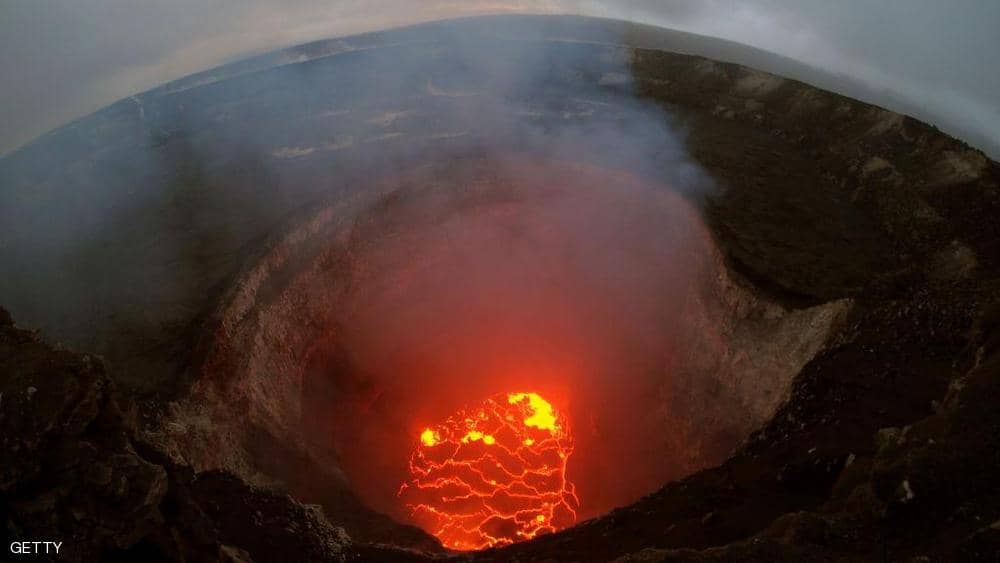 الحمم المتدفقة من بركان كيلاويا