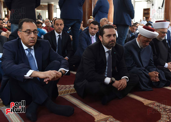 مدبولى يصلى الجمعة مع نظيره اللبنانى بأحد مساجد بيروت (1)