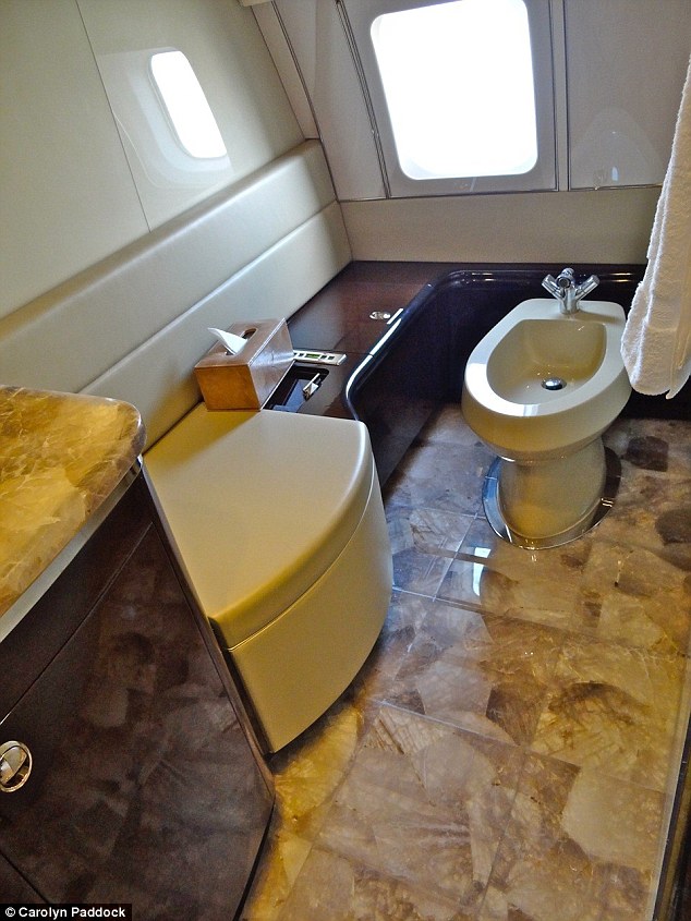 المرحاض فى طائرة خاصة
