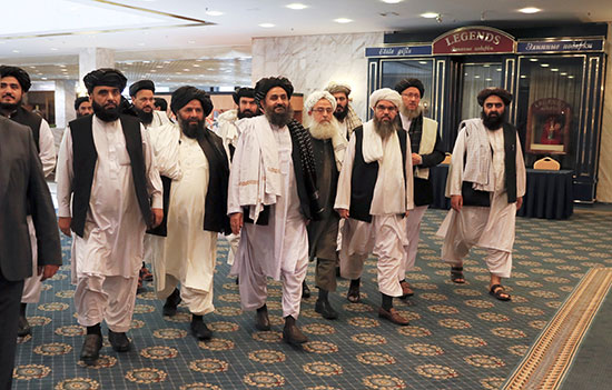 عدد من قادة طالبان فى موسكو