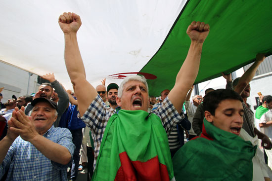 جانب من الاحتجاجات فى الجزائر