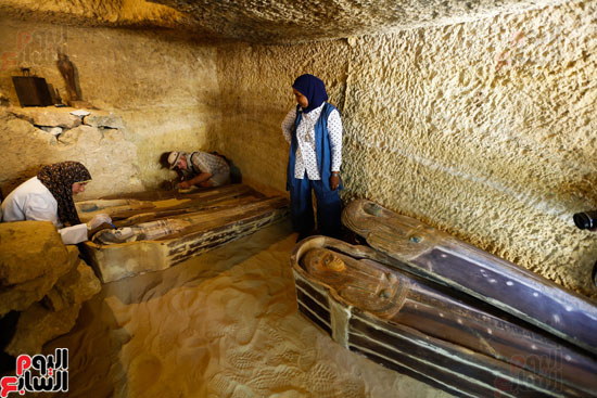 اكتشاف مقبرة لكاهنين من عصر الدولة القديمة فى الهرم (25)