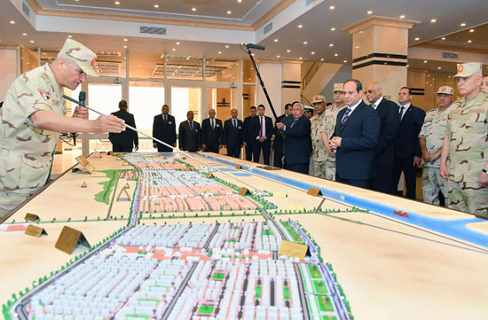 الرئيس يفتتح عددا من المشروعات التنموية الكبرى بوسط سيناء والإسماعيلية (1)