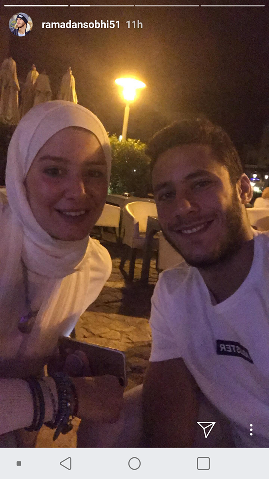 رمضان صبحى وزوجته حبيبة