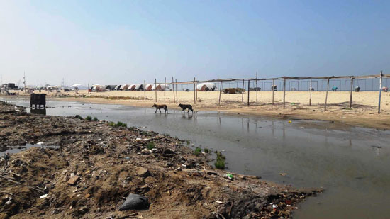 أضبط مخالفة  كارثة  مياه المجارى تصب فى شاطئ بور فؤاد (4)