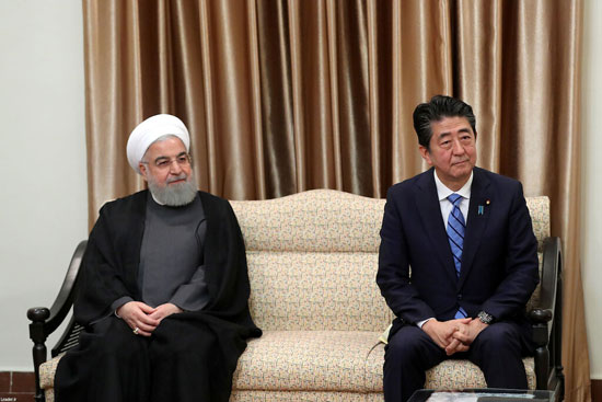 الرئيس-الإيرانى-ورئيس-وزراء-اليابان