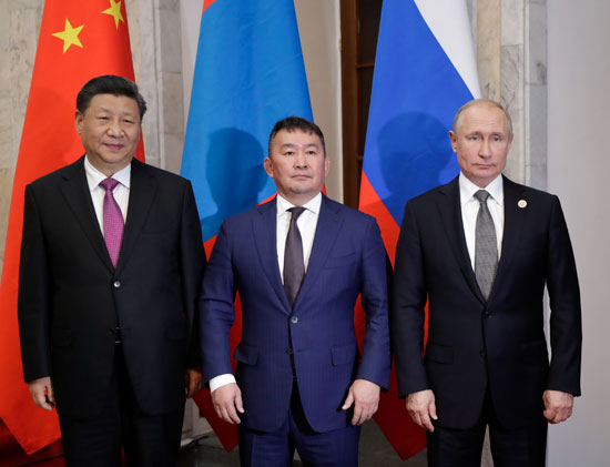رؤساء روسيا والصين ومنغوليا