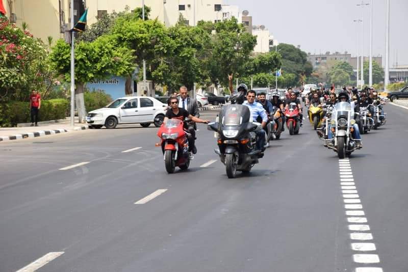 الوزير يشارك في مهرجان الدراجات النارية