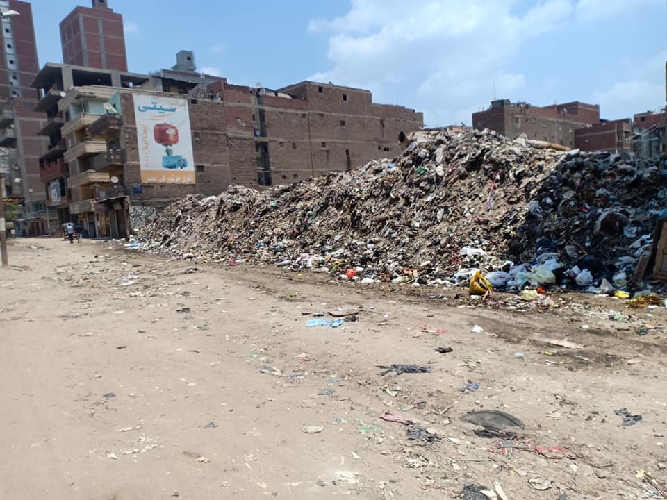 تلال القمامة بشوارع المحلة وعلى الترع (3)