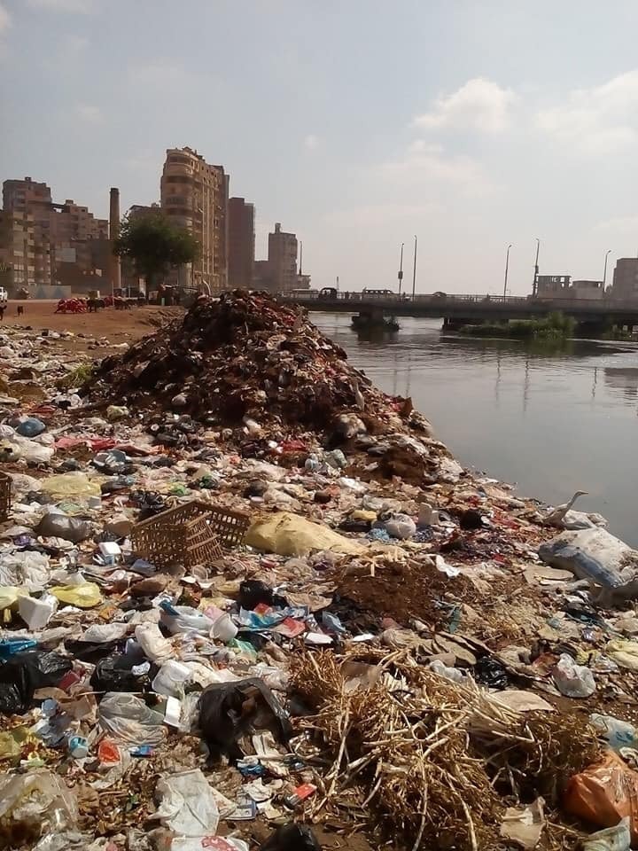 تلال القمامة بشوارع المحلة وعلى الترع (7)