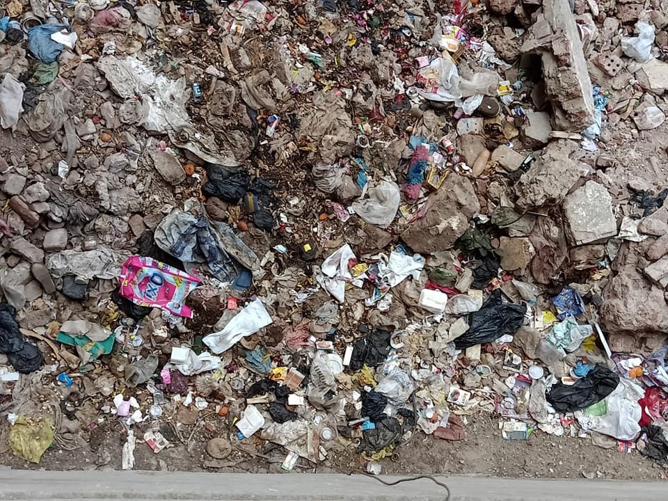 تلال القمامة بشوارع المحلة وعلى الترع (10)