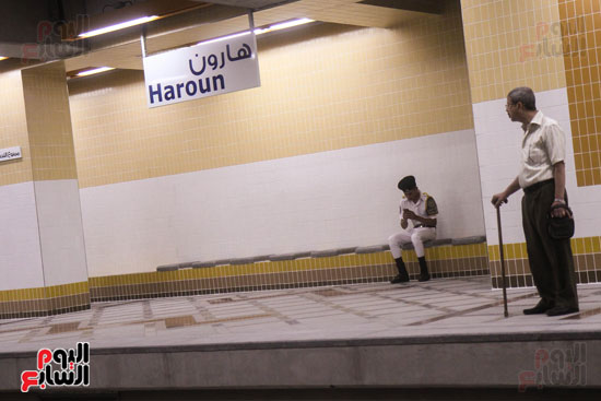 افتتاح محطة مترو الأهرام (1)