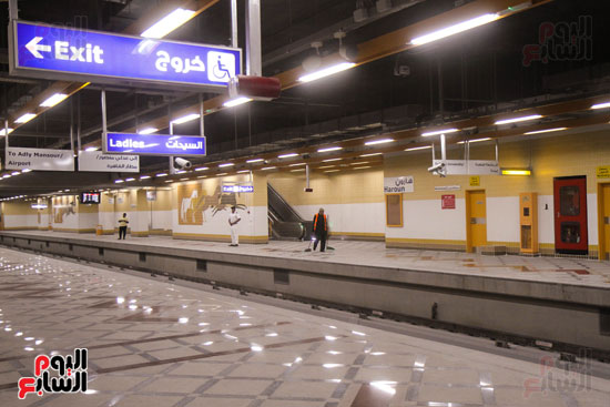 افتتاح محطة مترو الأهرام (3)