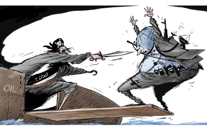 كاريكاتير صحيفة الشرق الأوسط السعودية