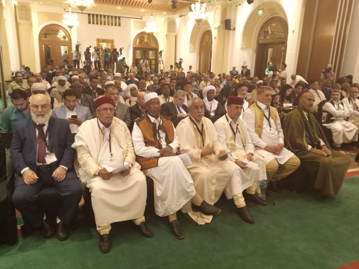 أبناء وشيوخ القبائل الليبية فى مؤتمر القاهرة