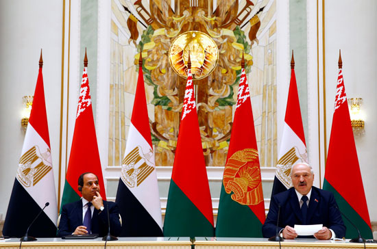 اجتماع  الرئيس البيلاروسي ألكساندر لوكاشينكو والرئيس المصري عبد الفتاح السيسي  في مينسك 
