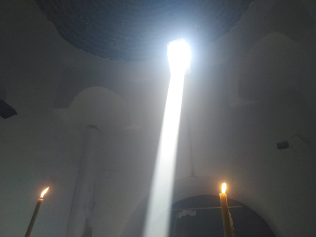 ظاهرة تعامد الشمس على المذبح القبلى بكنيسة مار جرجس  (6)