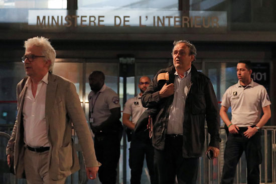 اطلاق سراح ميشيل بلاتينى الرئيس السابق للاتحاد الأوروبى لكرة القدم