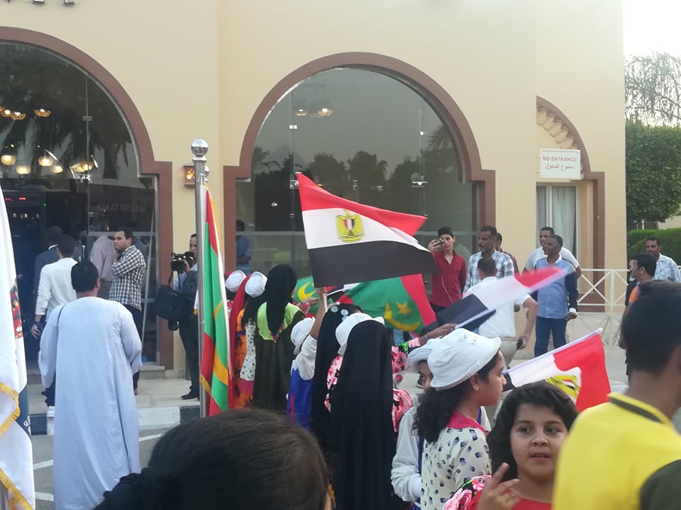 استقبال بعثة منتخب موريتانيا فى العين السخنة (3)