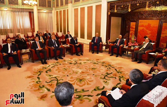 على عبدالعال يلتقى بوانغ تشي شان نائب الرئيس الصينى (2)