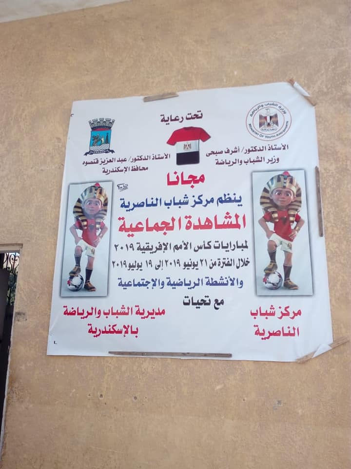 مراكز شباب الإسكندرية تتزين بالأعلام  (8)