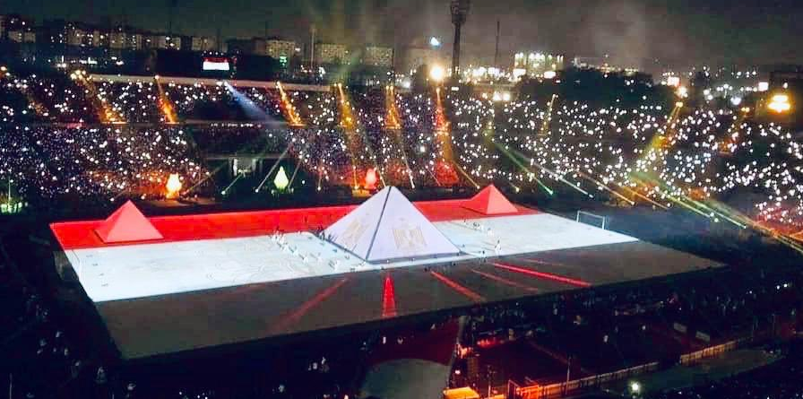 علم مصر يزين ستاد القاهرة